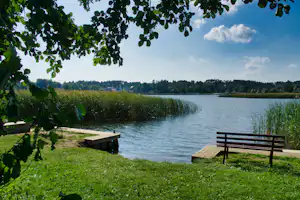 Campingplatz am Röblinsee - Lage am See