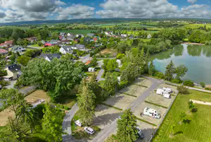 Campingplatz am Schwanenteich - Luftaufnahme des Campingplatzes