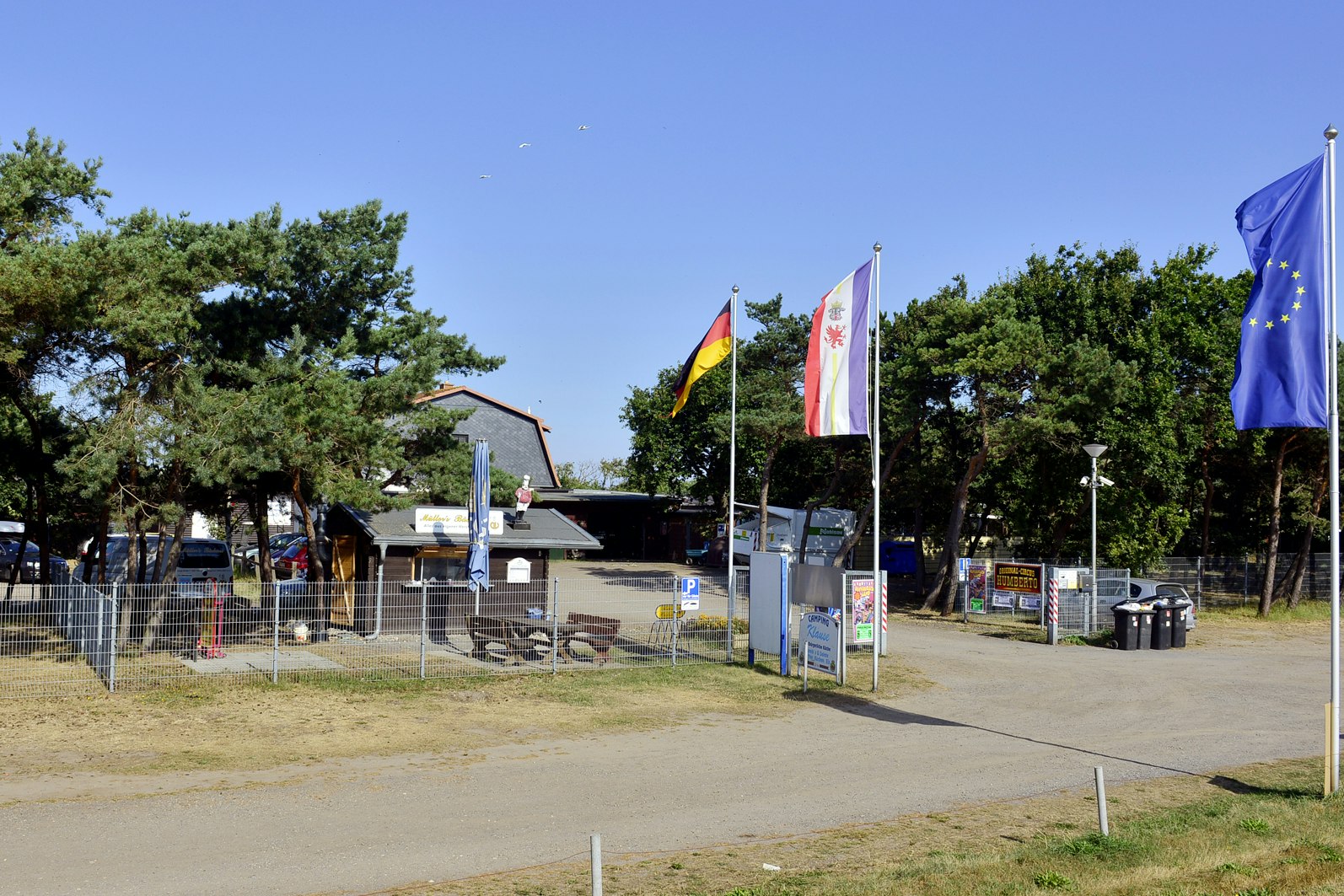Campingplatz An den Stranddünen - Einfahrt des Campingplatzes