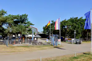 Campingplatz An den Stranddünen - Einfahrt des Campingplatzes