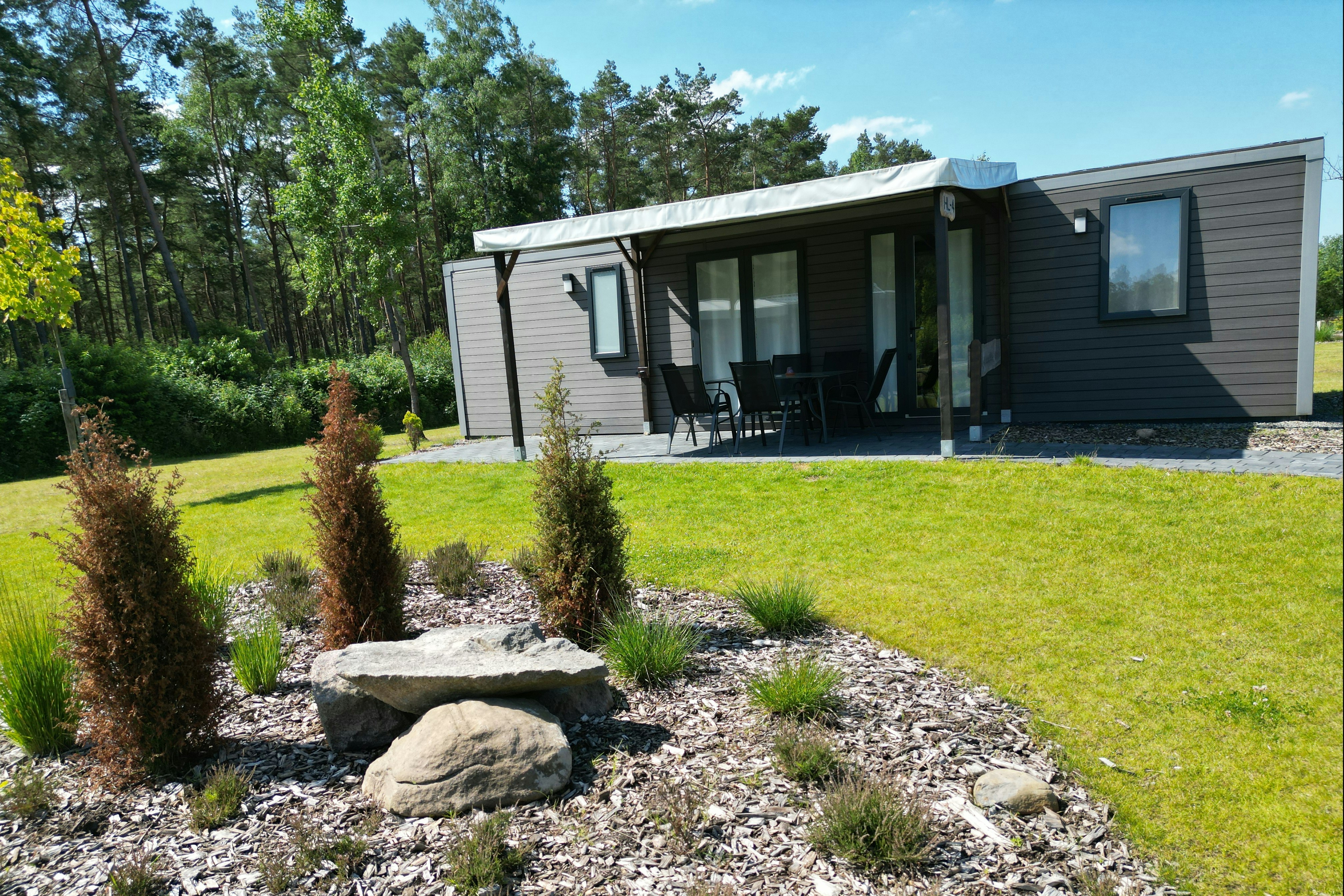 Campingplatz Auf dem Simpel  - Mobilheim mit Terrasse auf dem Campingplatz
