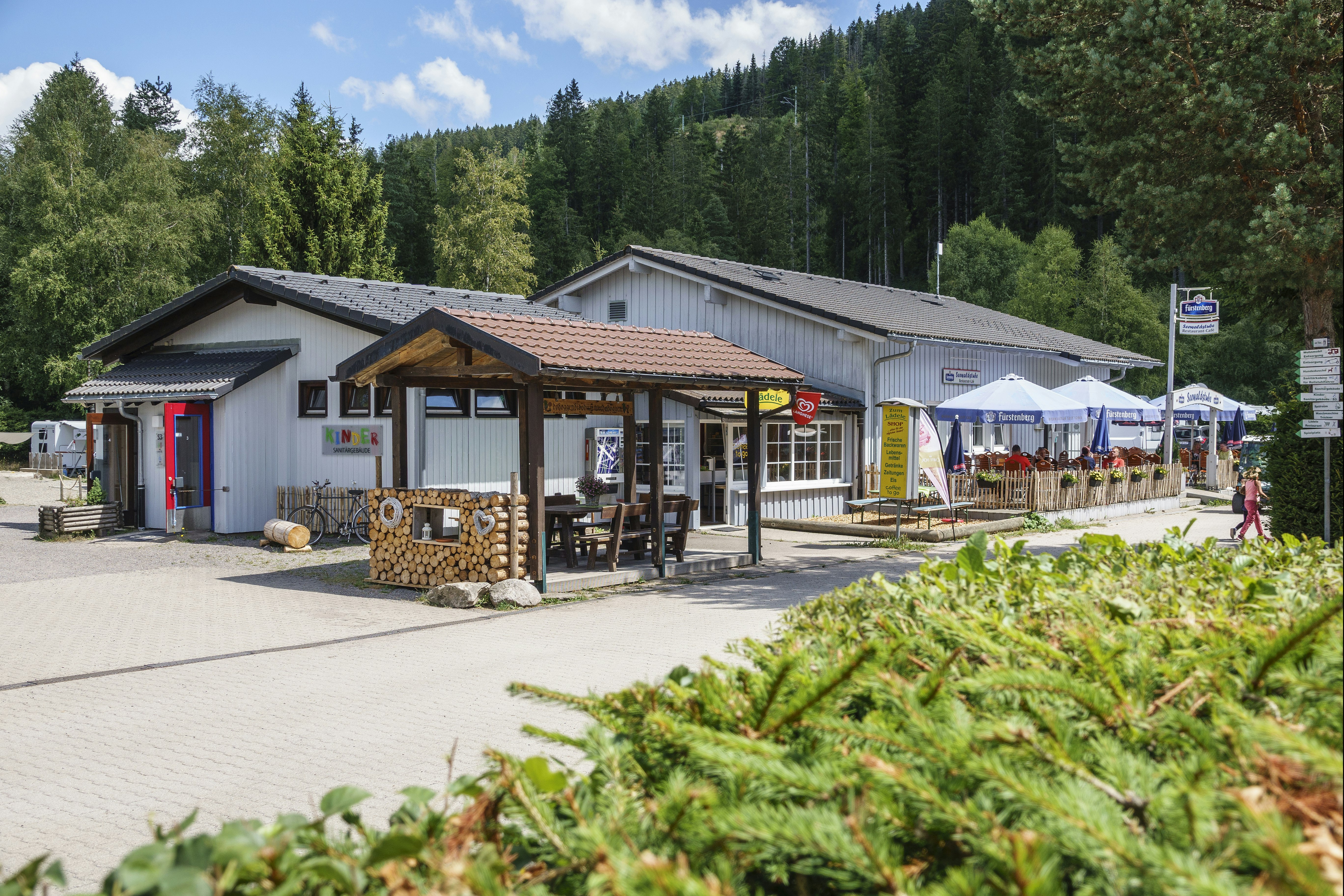 Campingplatz Bankenhof - Blick auf das Restaurant des Campingplatzes