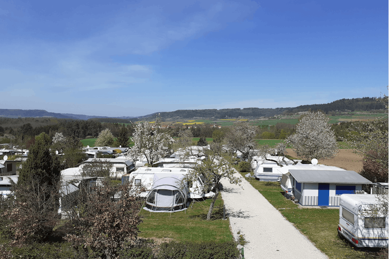 Campingplatz Bergesruh - Wohnmobil- und  Wohnwagenstellplätze auf der Wiese