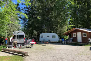 Camping und Pension Bergheimat Standplätze um eine Mietunterkunft herum