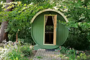 Campingplatz Bergmühle - Mobilheim im Grünen auf dem Campingplatz
