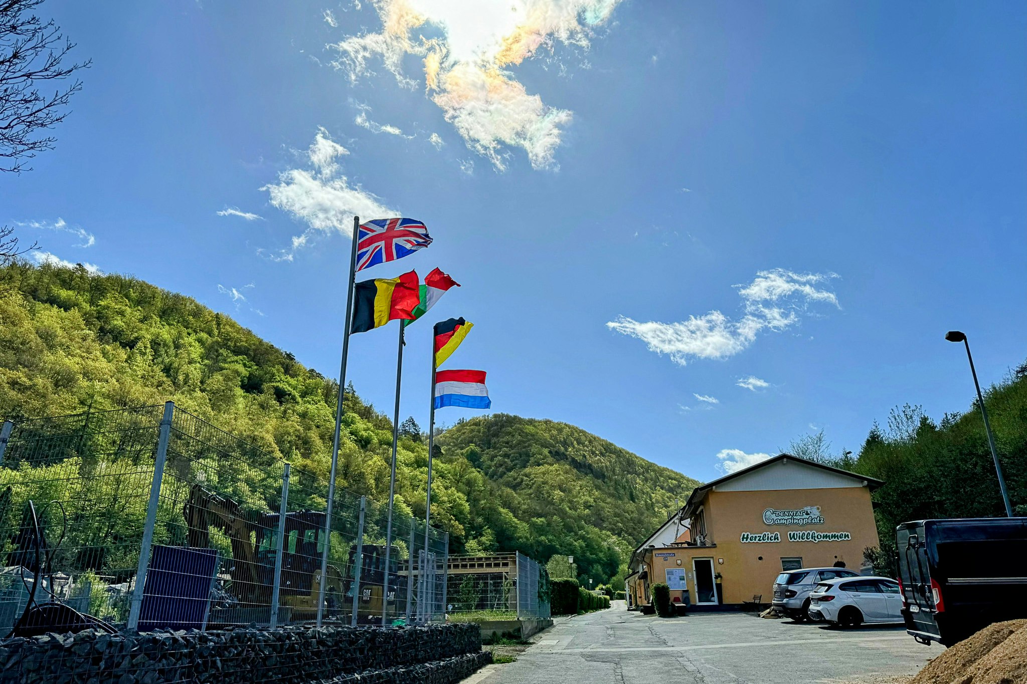 Campingplatz Denntal - Einfahrt des Campingplatzes