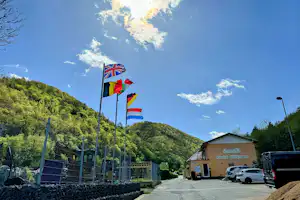 Campingplatz Denntal - Einfahrt des Campingplatzes