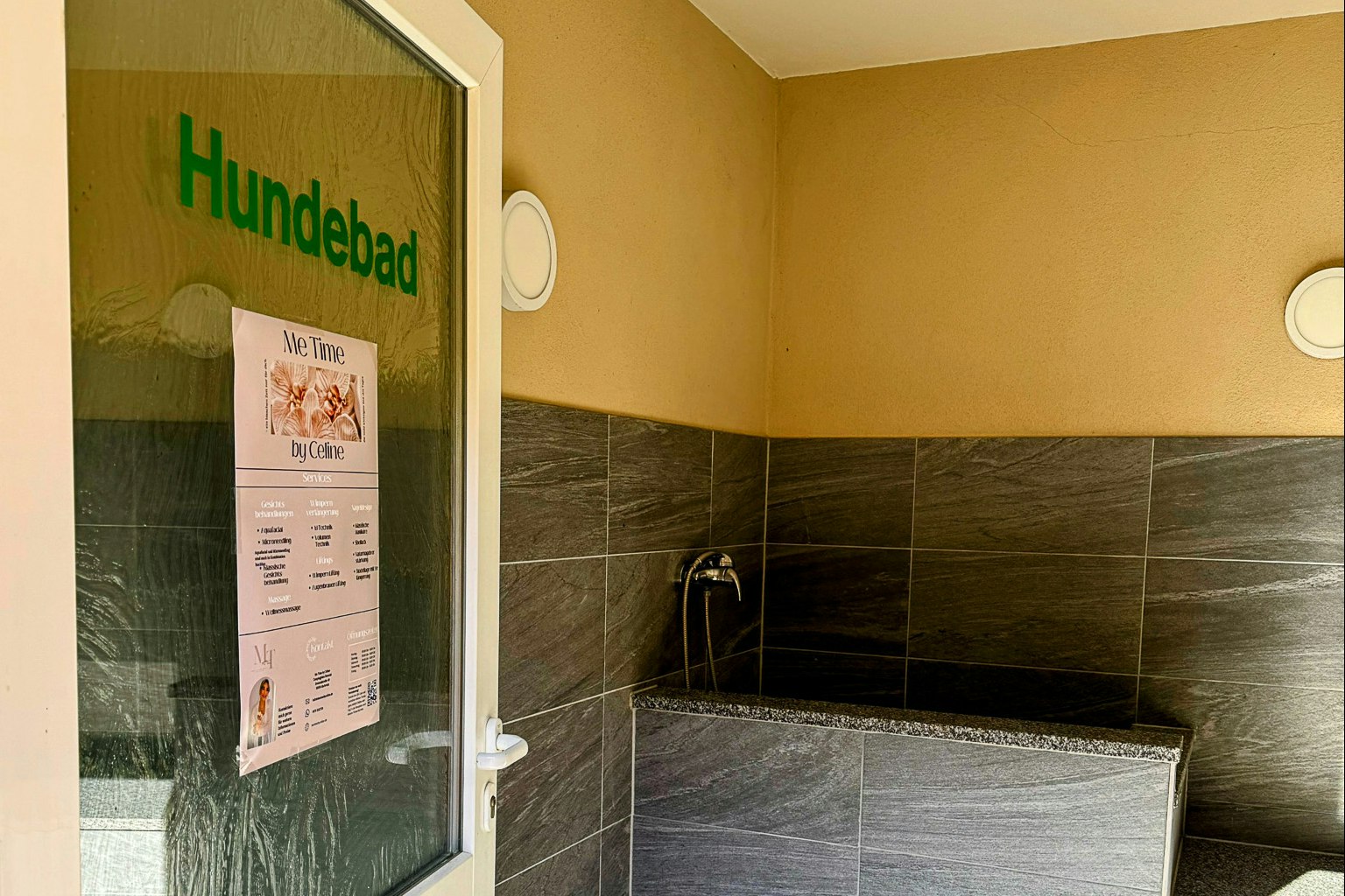 Campingplatz Denntal - Hundedusche auf dem Campingplatz