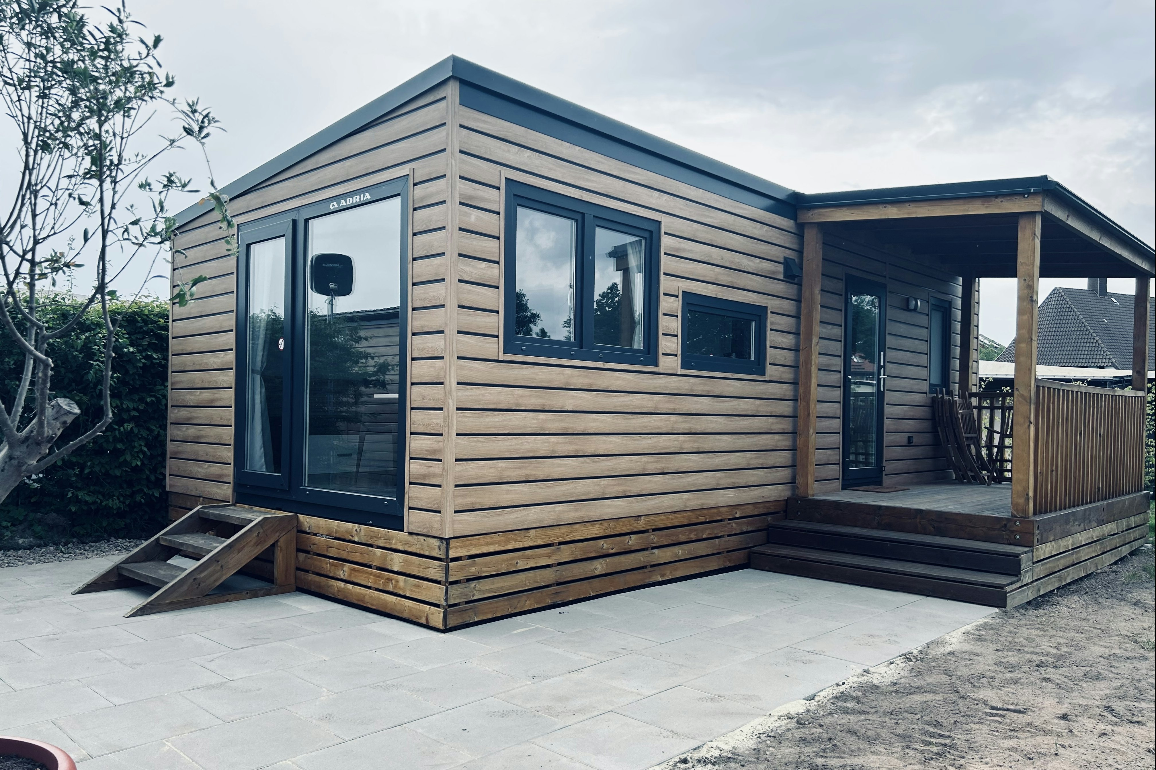 Campingplatz Dümmersee  - Mobilheim mit Terrasse auf dem Campingplatz