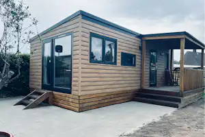 Campingplatz Dümmersee - Mobilheim mit Terrasse auf dem Campingplatz