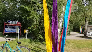 Campingplatz Eulenburg - Eingang des Campingplatzes