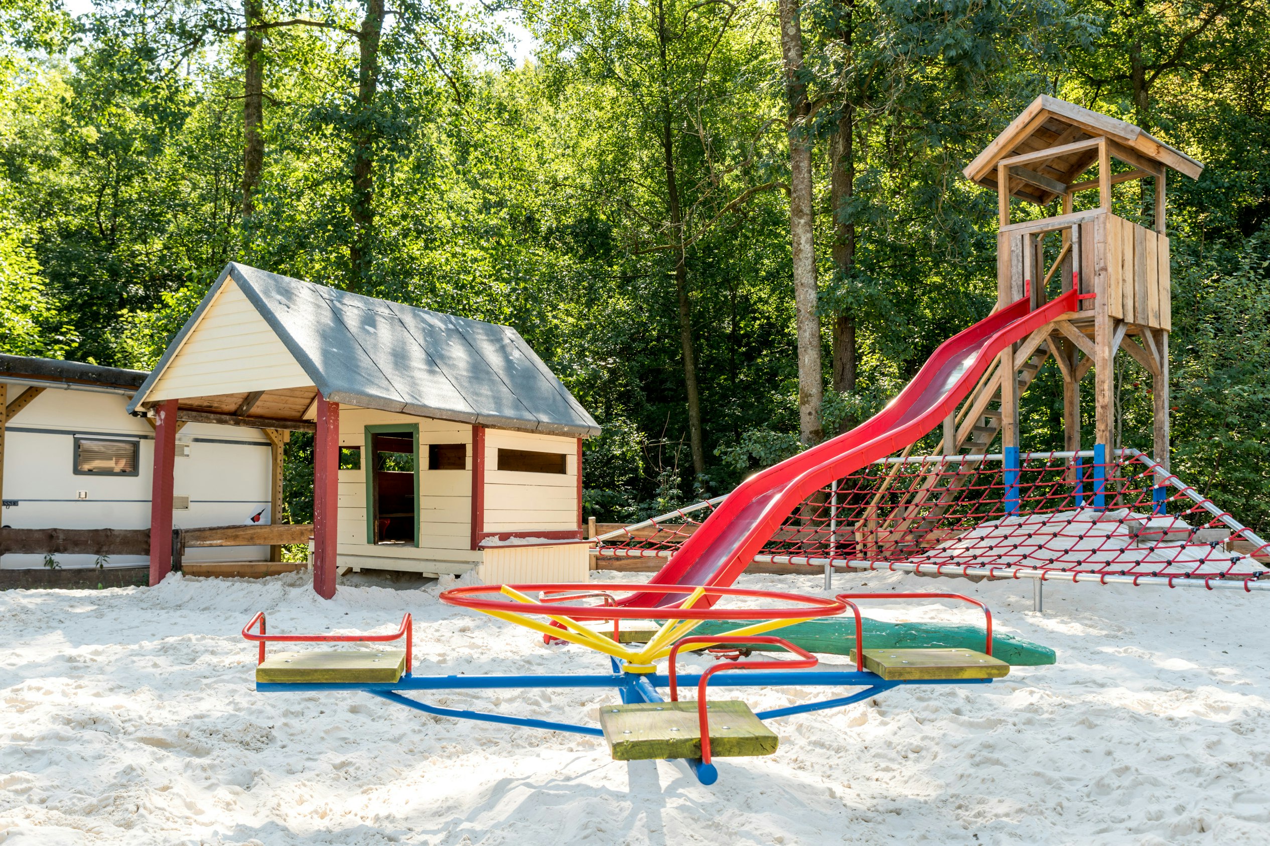Campingplatz Eulenburg - Kinderspielplatz auf dem Campingplatz