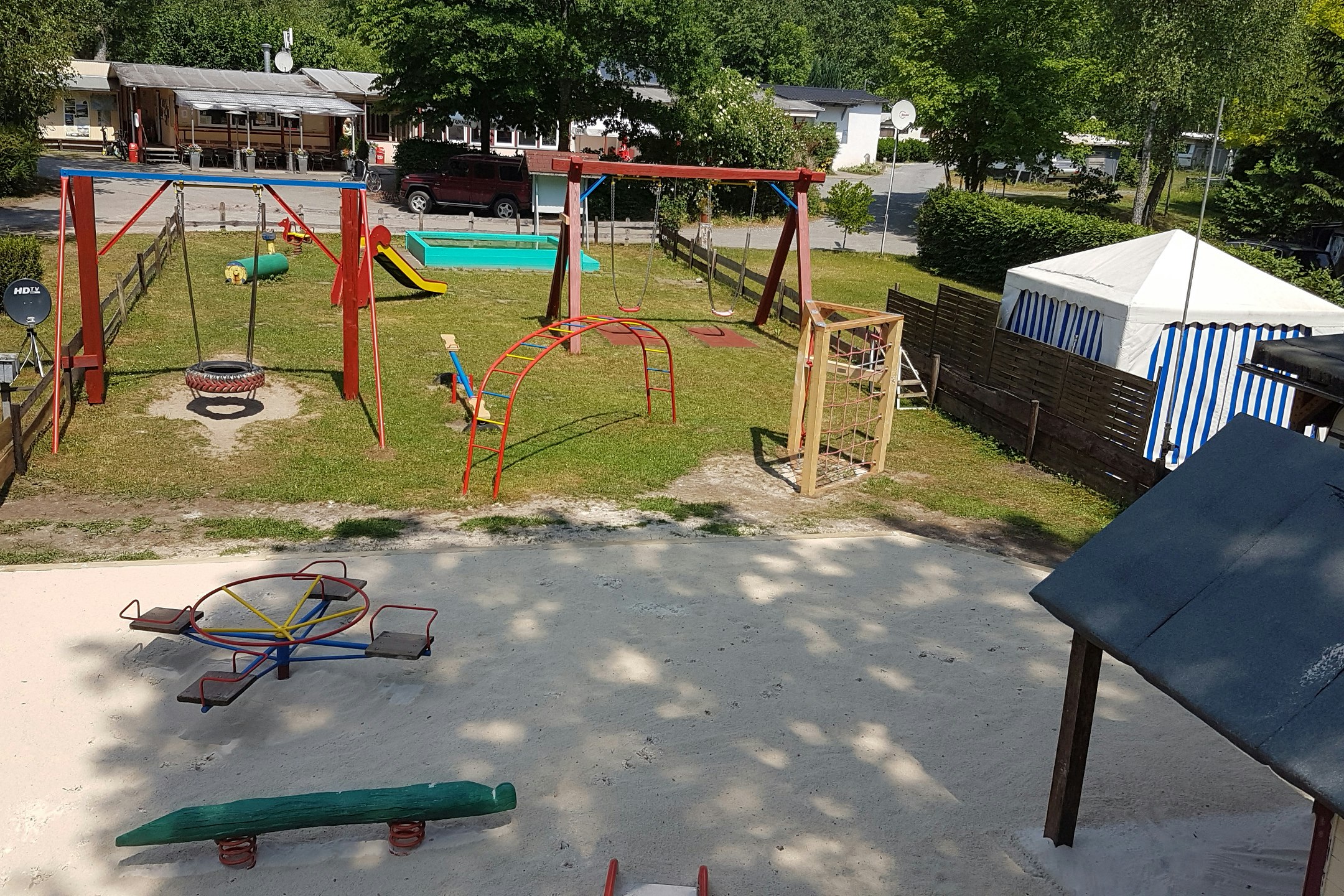 Campingplatz Eulenburg - Kinderspielplatz auf dem Campingplatz