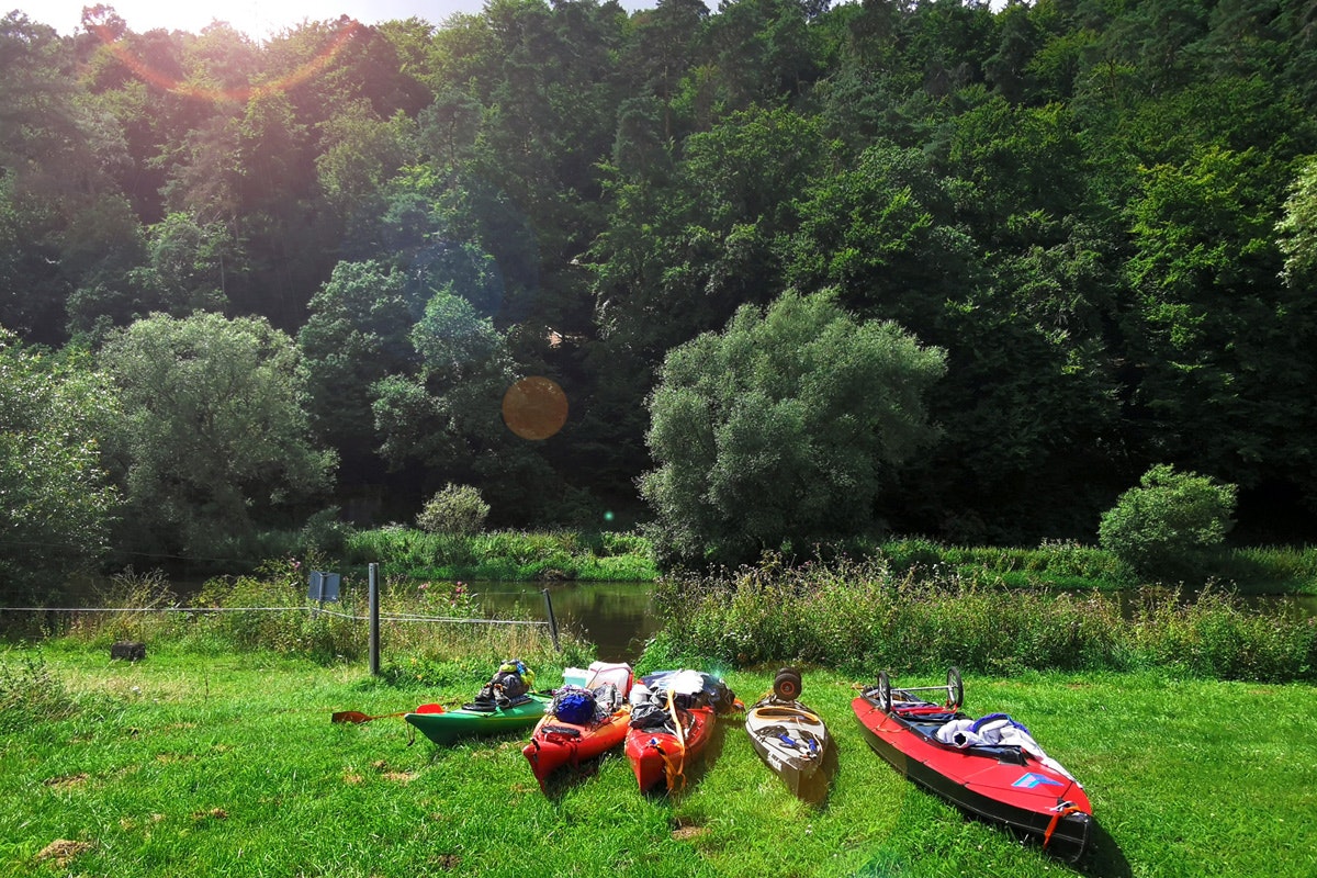 Campingplatz Fuldaschleife - Kanuverleih auf dem Campingplatz