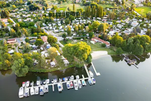 Campingplatz GlindowLiebe - Blick auf den Campingplatz aus der Vogelperspektive