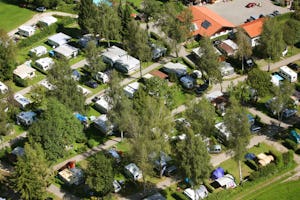 Campingplatz Hofbauer - Luftaufnahme der Standplätze auf dem Campingplatz