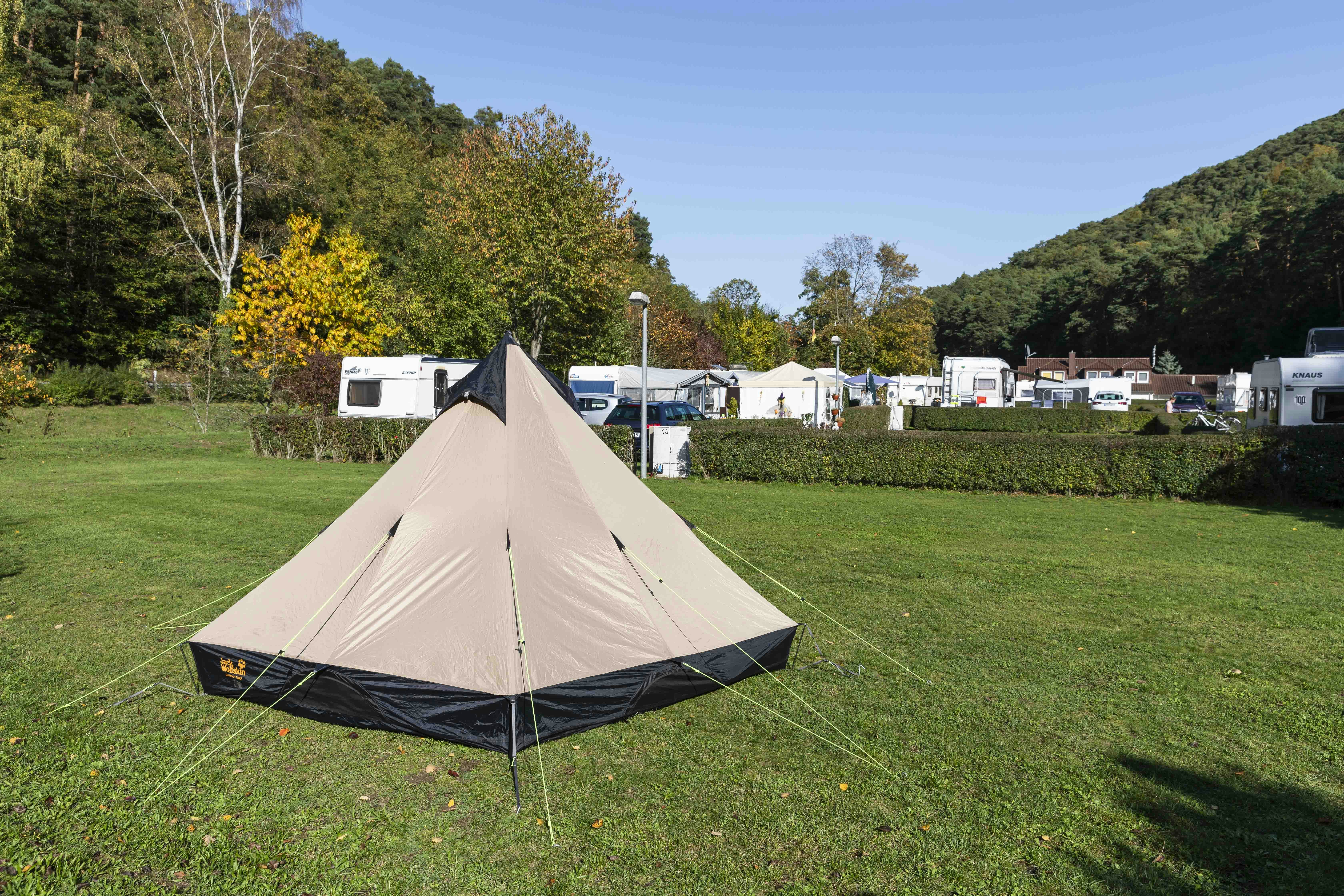 Campingplatz im Burgtal