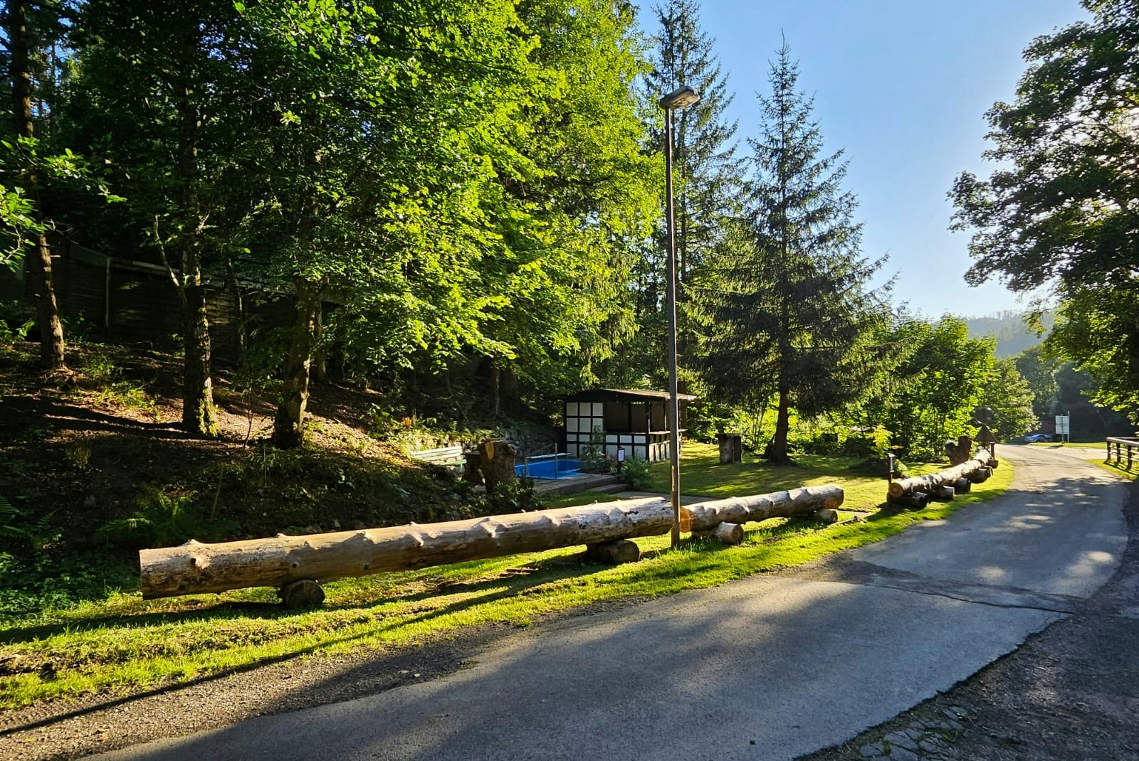 Campingplatz im Waldwinkel - Blick auf den Campingplatz