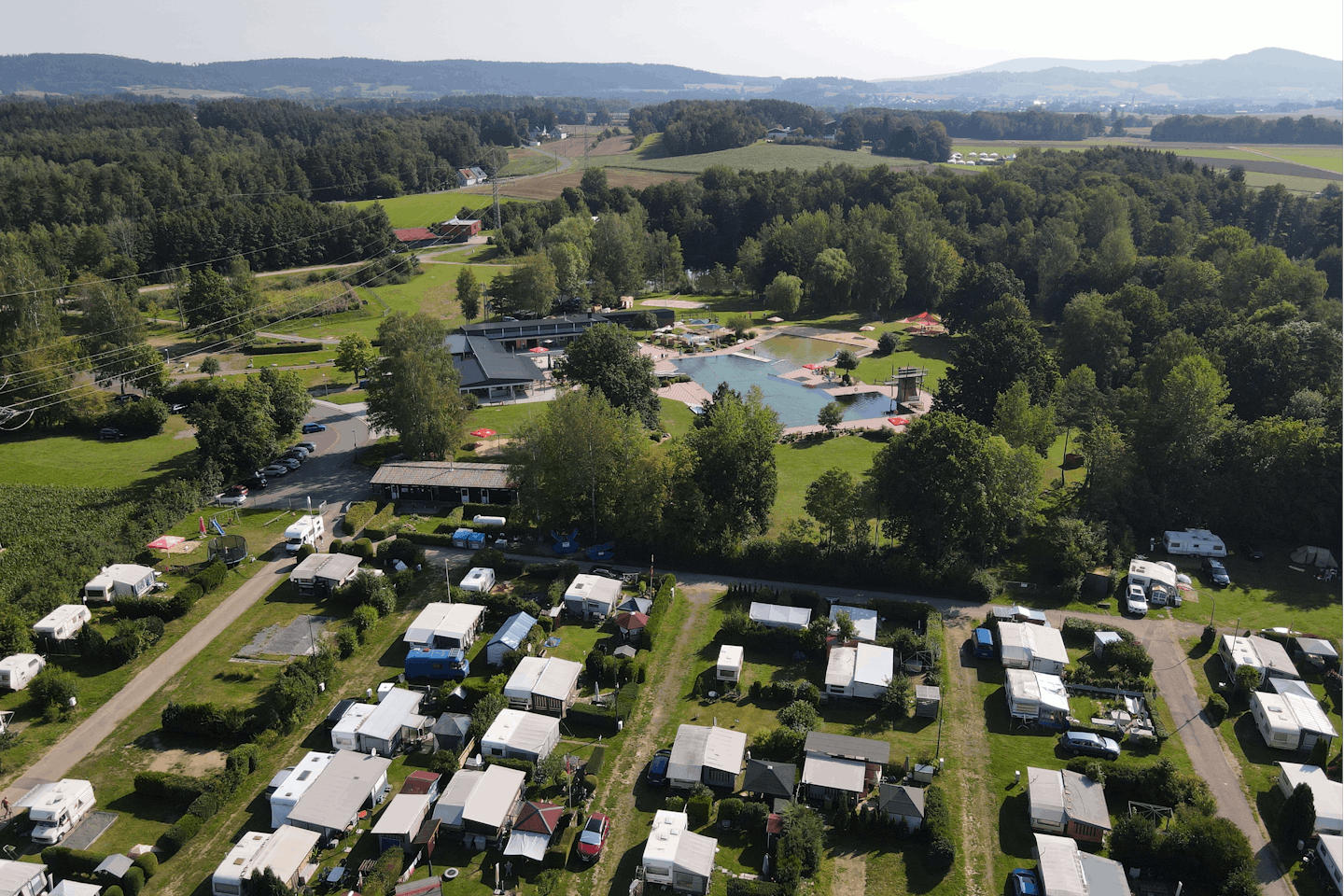 Campingplatz Immenreuth  - Luftaufnahme des Campingplatzes
