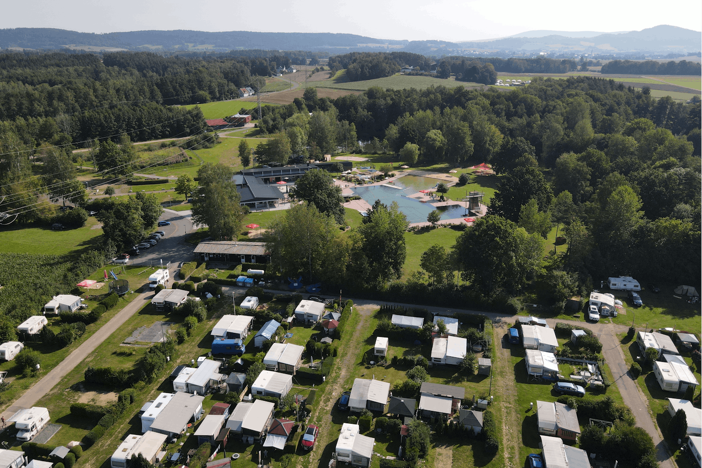 Campingplatz Immenreuth  - Luftaufnahme des Campingplatzes