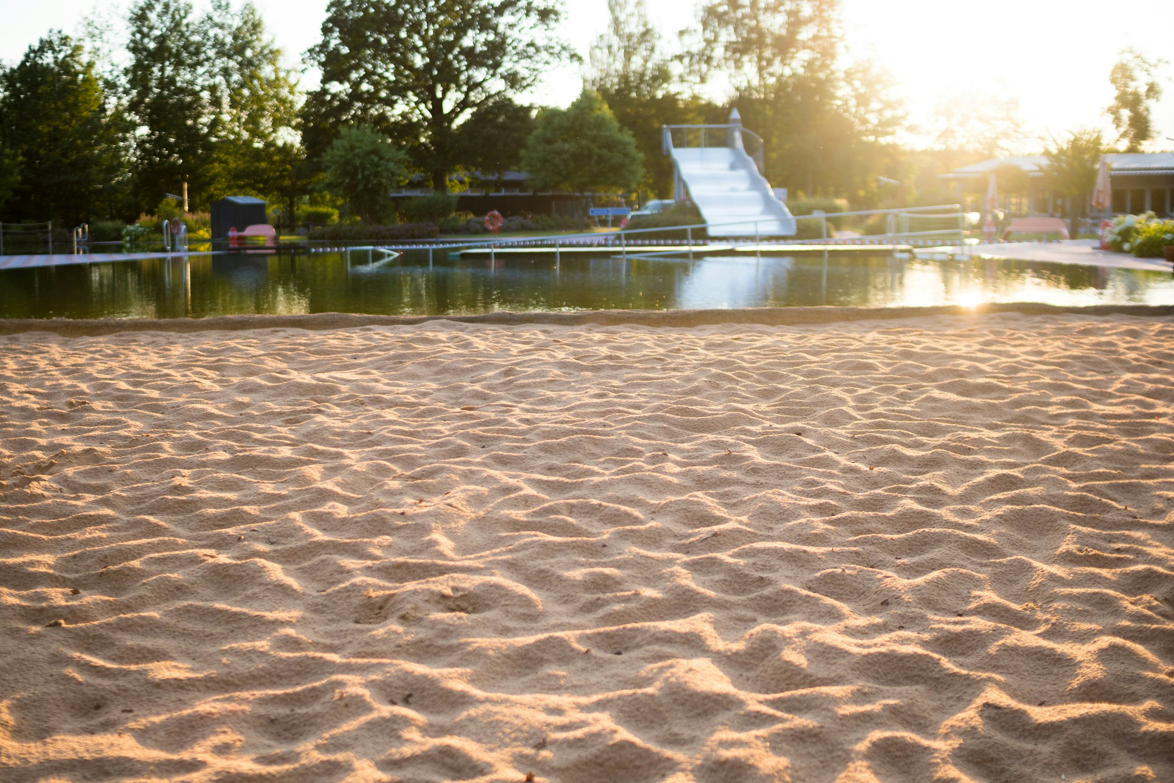 Campingplatz Immenreuth - Sandstrand im Naturerlebnisbad