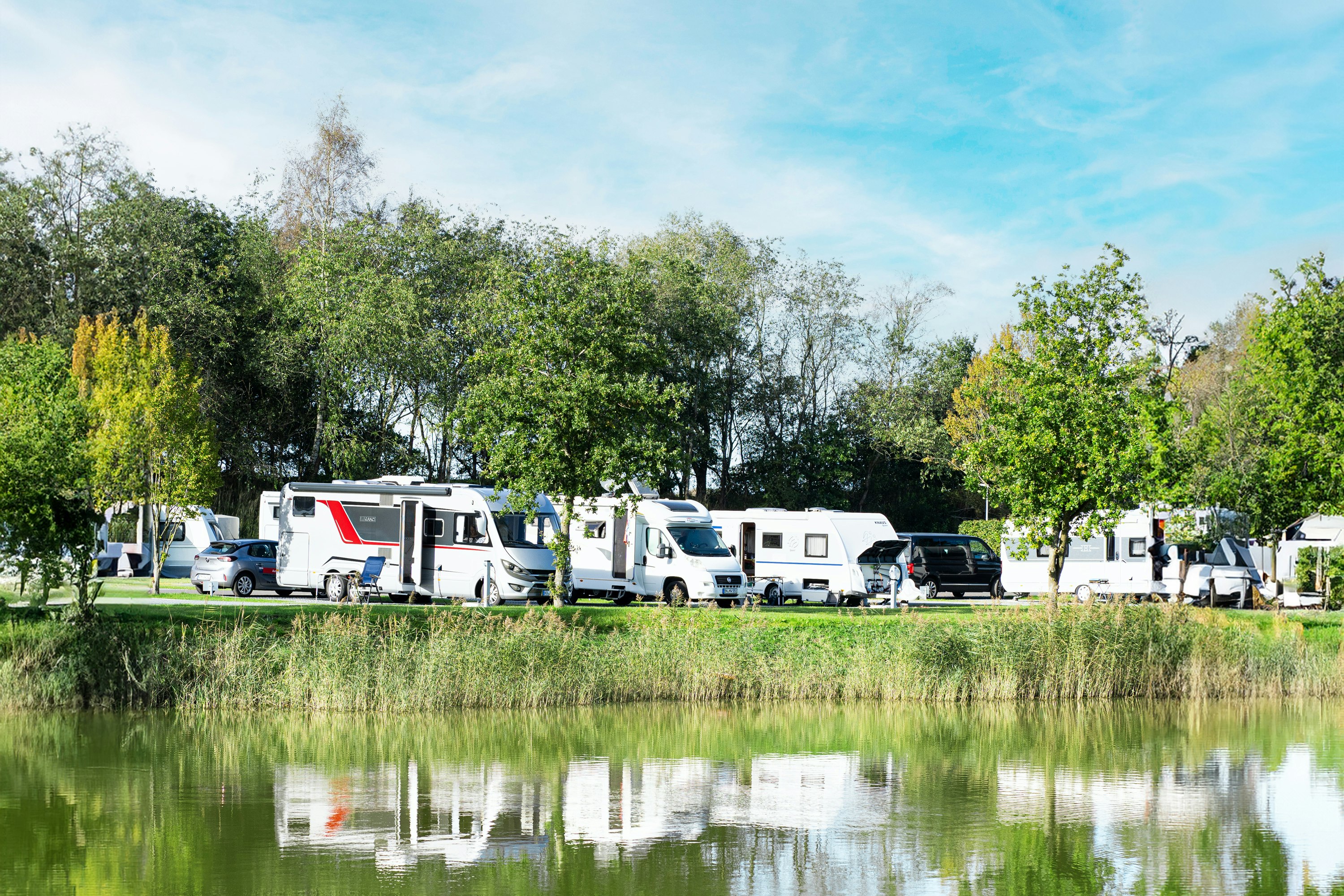Camping und Ferienpark Friesensee - Standplätze am Ufer des Sees