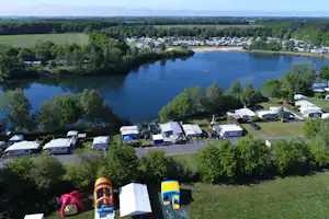 Campingplatz Kransburger See - Luftaufnahme vom Campingplatz am See