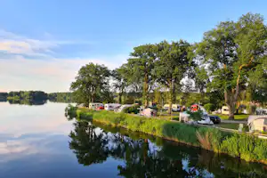 Campingplatz Lanzer See - Standplätze auf der Halbinsel auf dem Campingplatz