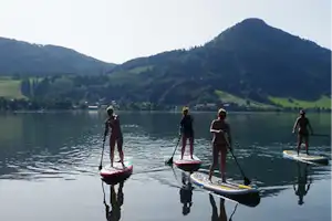 Campingplatz Lido - Stand Up Paddling auf dem Schliersee am Campingplatz