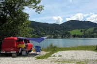 Campingplatz Lido  - Stellplätze vom Campingplatz mit Blick auf den Schliersee