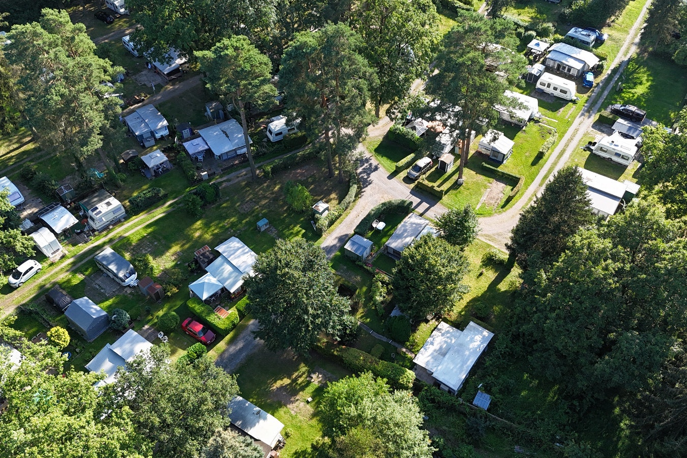 Camping Loosteich - Campingplatz aus der Vogelperspektive