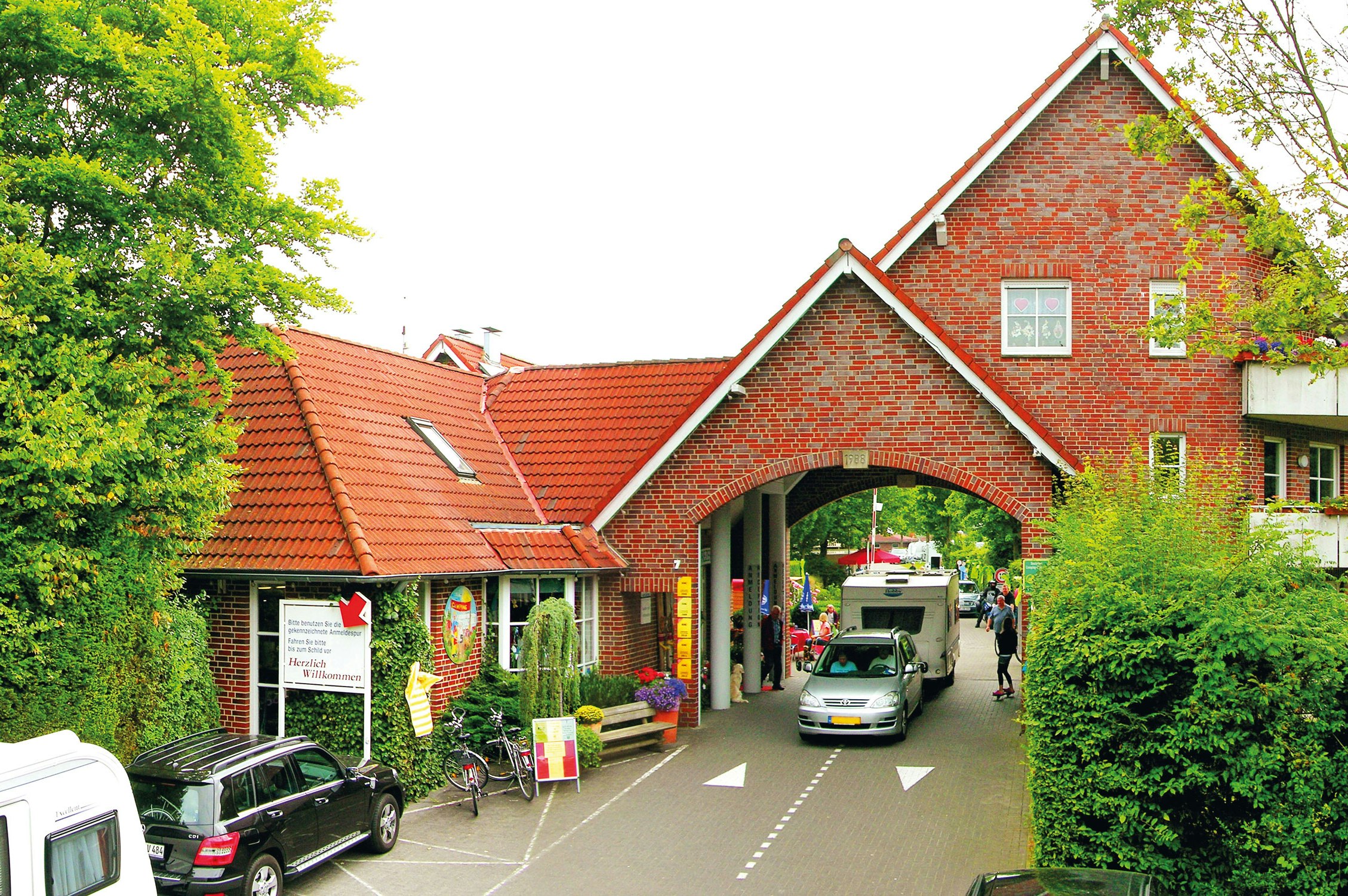 Campingplatz Münster - Einfahrt des Campingplatzes