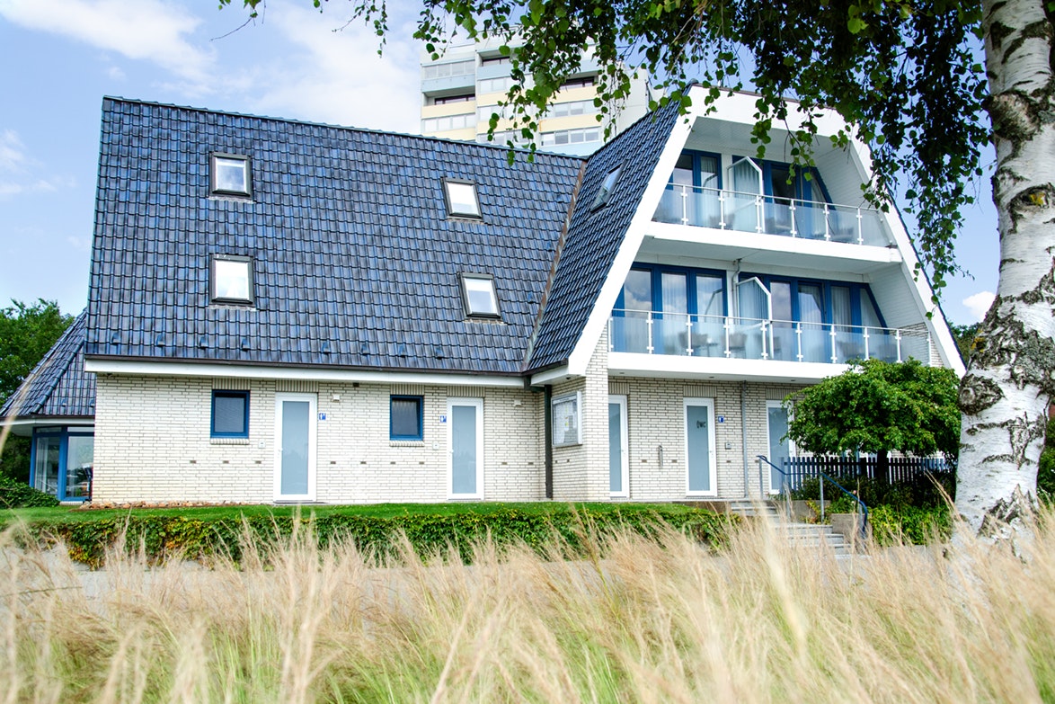 Campingplatz Muschelgrund - Blick auf das Servicegebäude