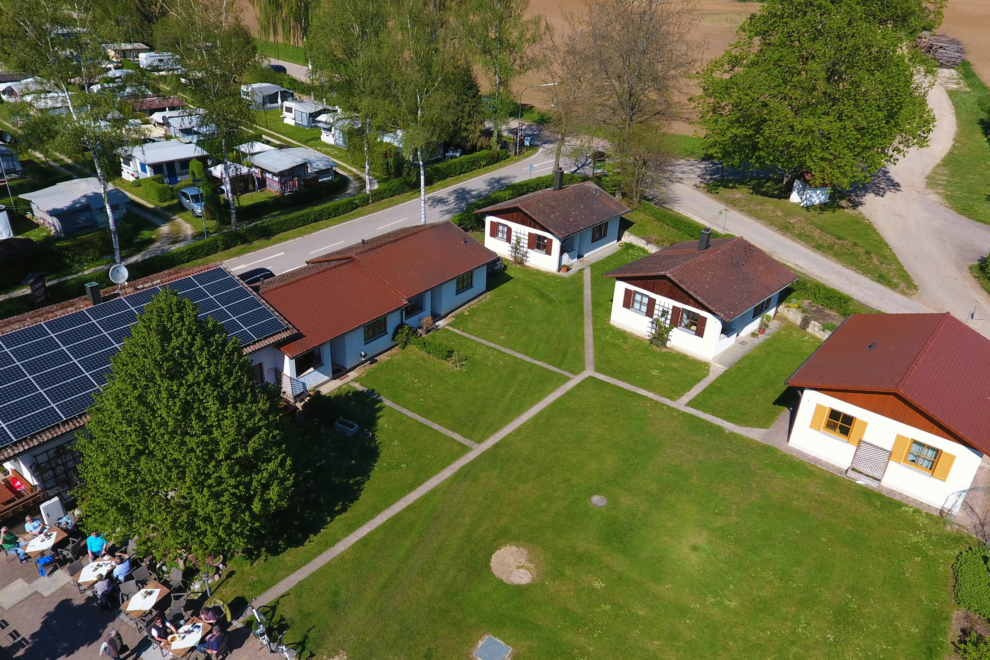 Campingplatz Naabtal  - Luftaufnahme des Campingplatzes