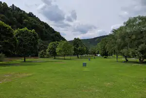 Odenwald River Camp - Standplatzwiese auf dem Campingplatz