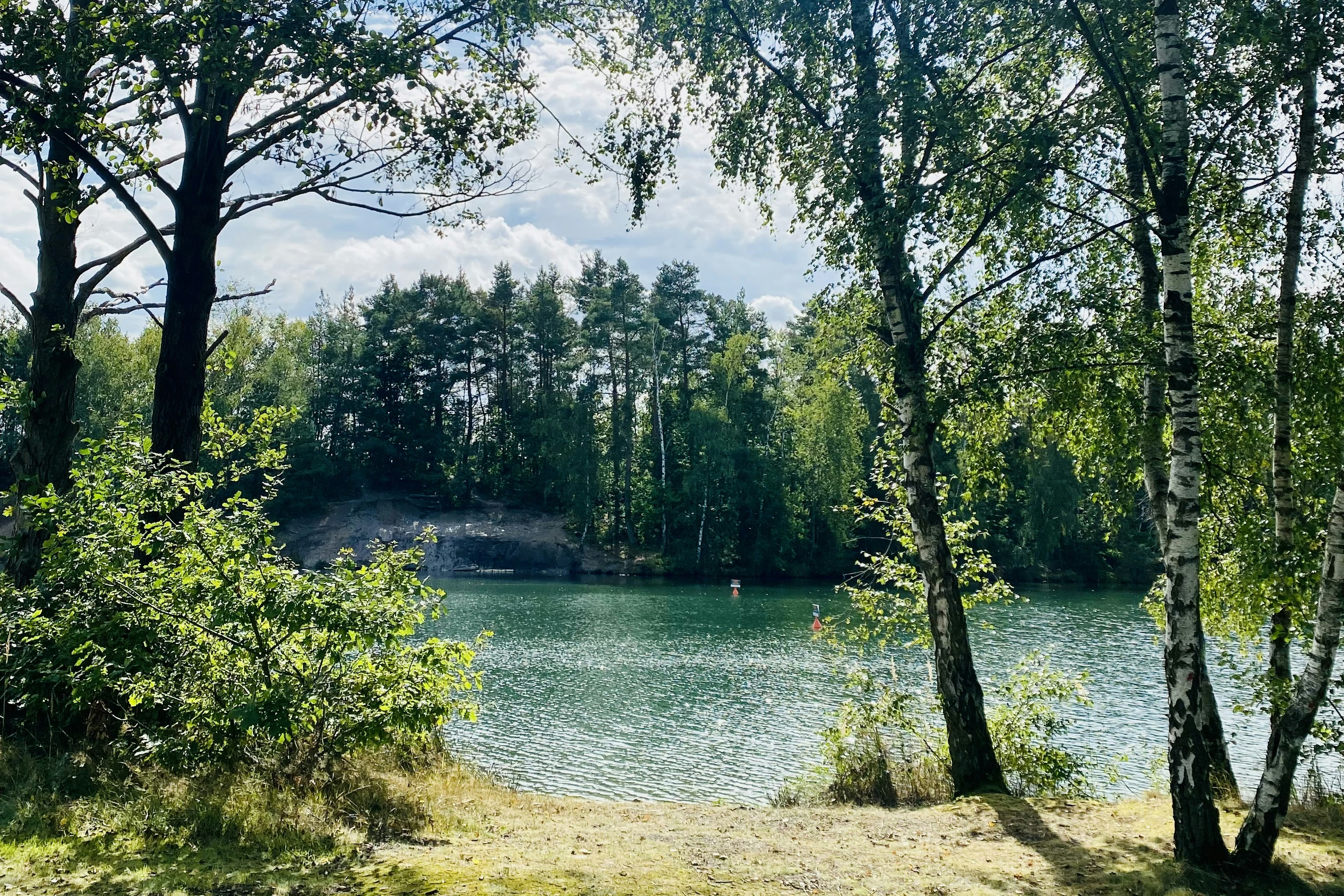 Ferienpark Neuenhainer See  Campingplatz Neuenhainer See - Blick auf den See vom Campingplatz aus