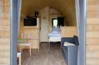 Campingplatz Odersbach - Einrichtung und Ausstattung einer Camping-Pod Mietunterkunft