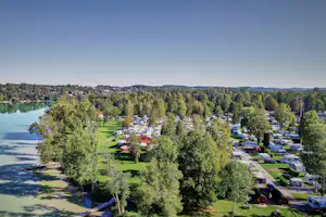 Campingplatz Pilsensee - Blick auf die Standplätze des Campingplatzes