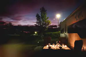 Campingplatz Rohrer Stirn - Camping Picknick bei Nacht