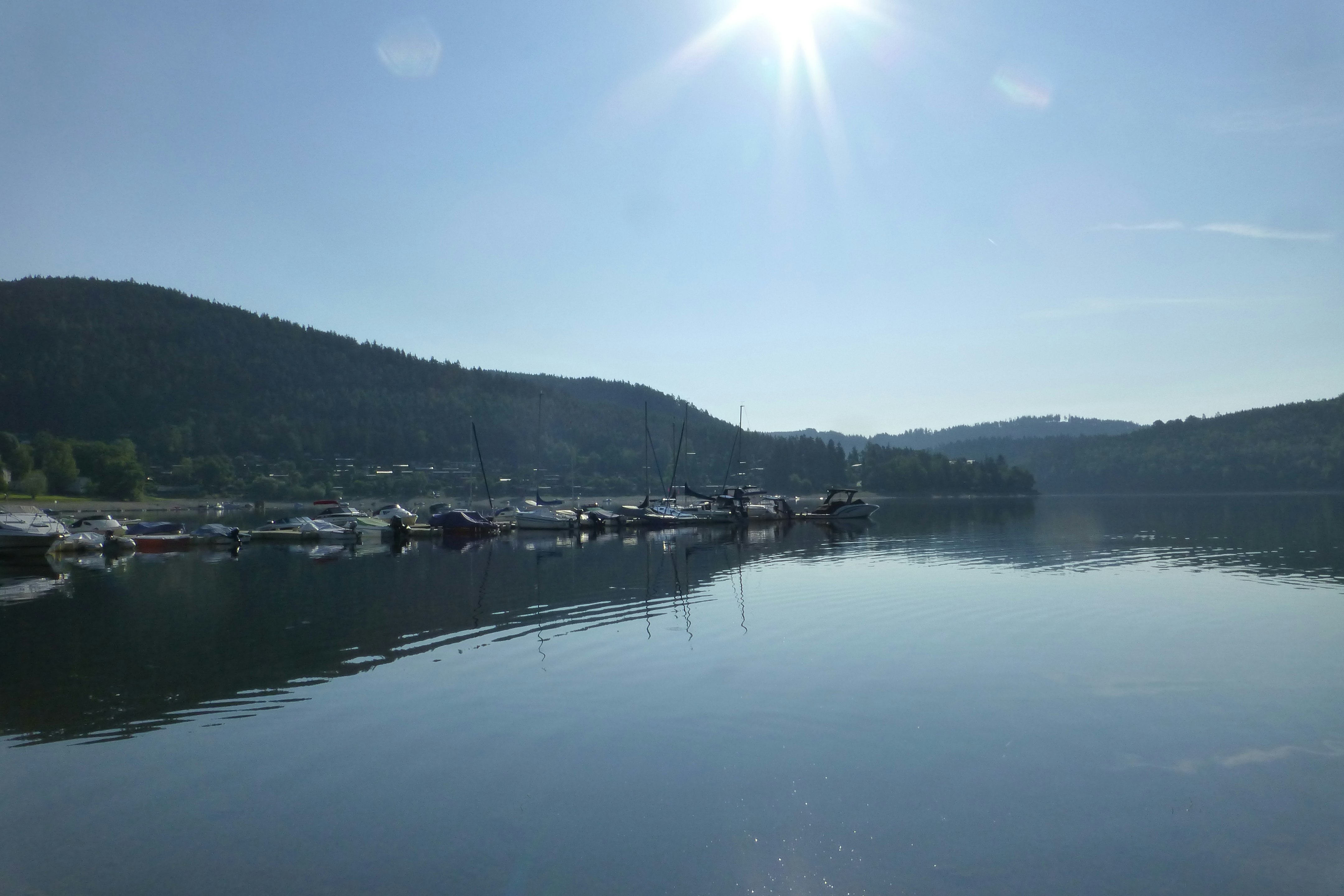 Campingplatz Saalthal-Alter - Blick auf den See am Campingplatz