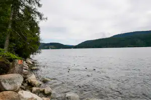 Campingplatz Schluchsee - Lage am See