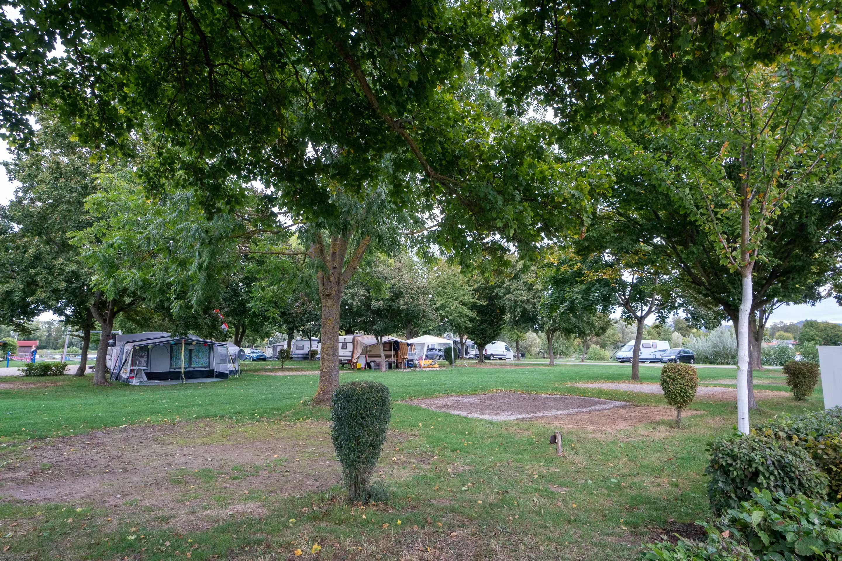 Campingplatz Schuttern - Standplatzwiese auf dem Campingplatz