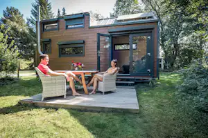 Campingplatz Schweinmühle - Mobilheim mit Terrasse auf dem Campingplatz