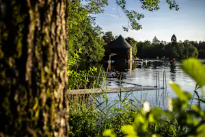 Camping Seebauer Campingplatz Seebauer - Blick auf den See auf dem Campingplatz