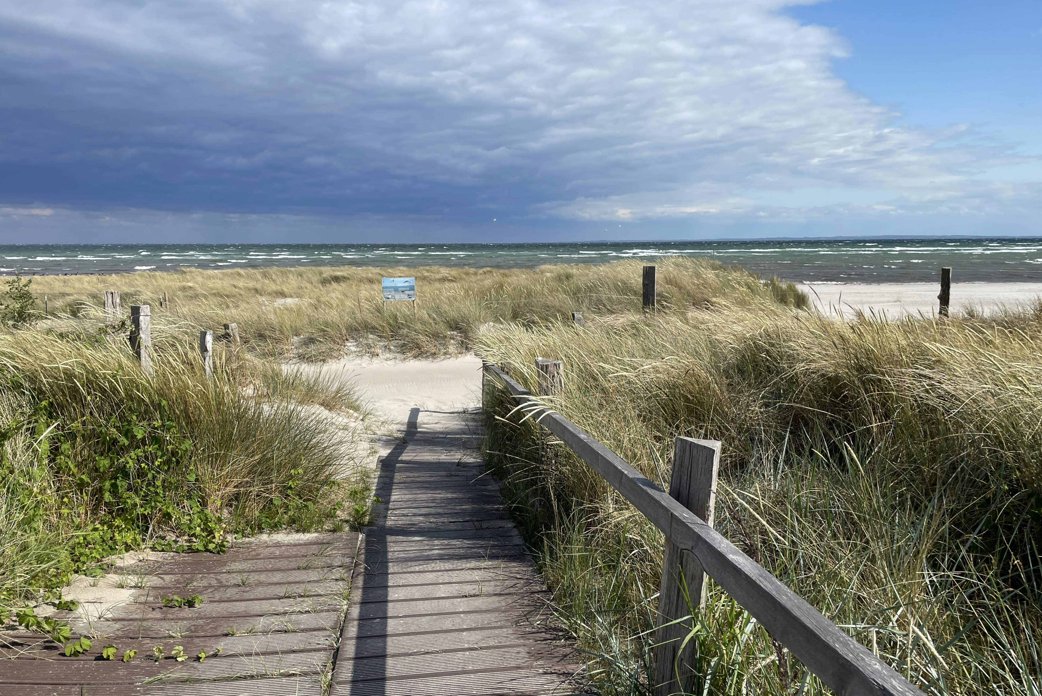 Campingplatz Sonnenland - Blick auf den Zugang zum Strand