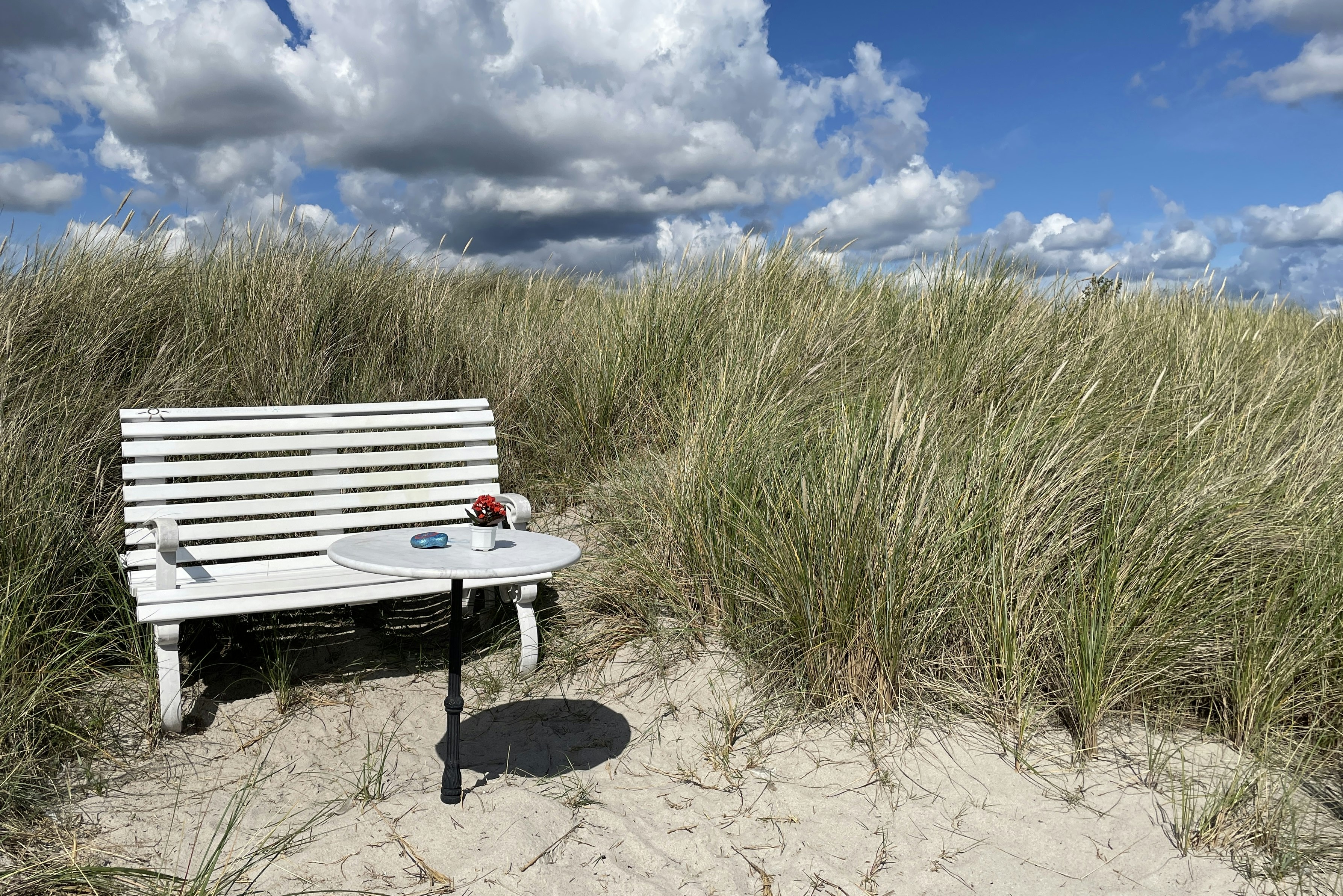 Campingplatz Sonnenland - Sitzgelegenheit am Strand