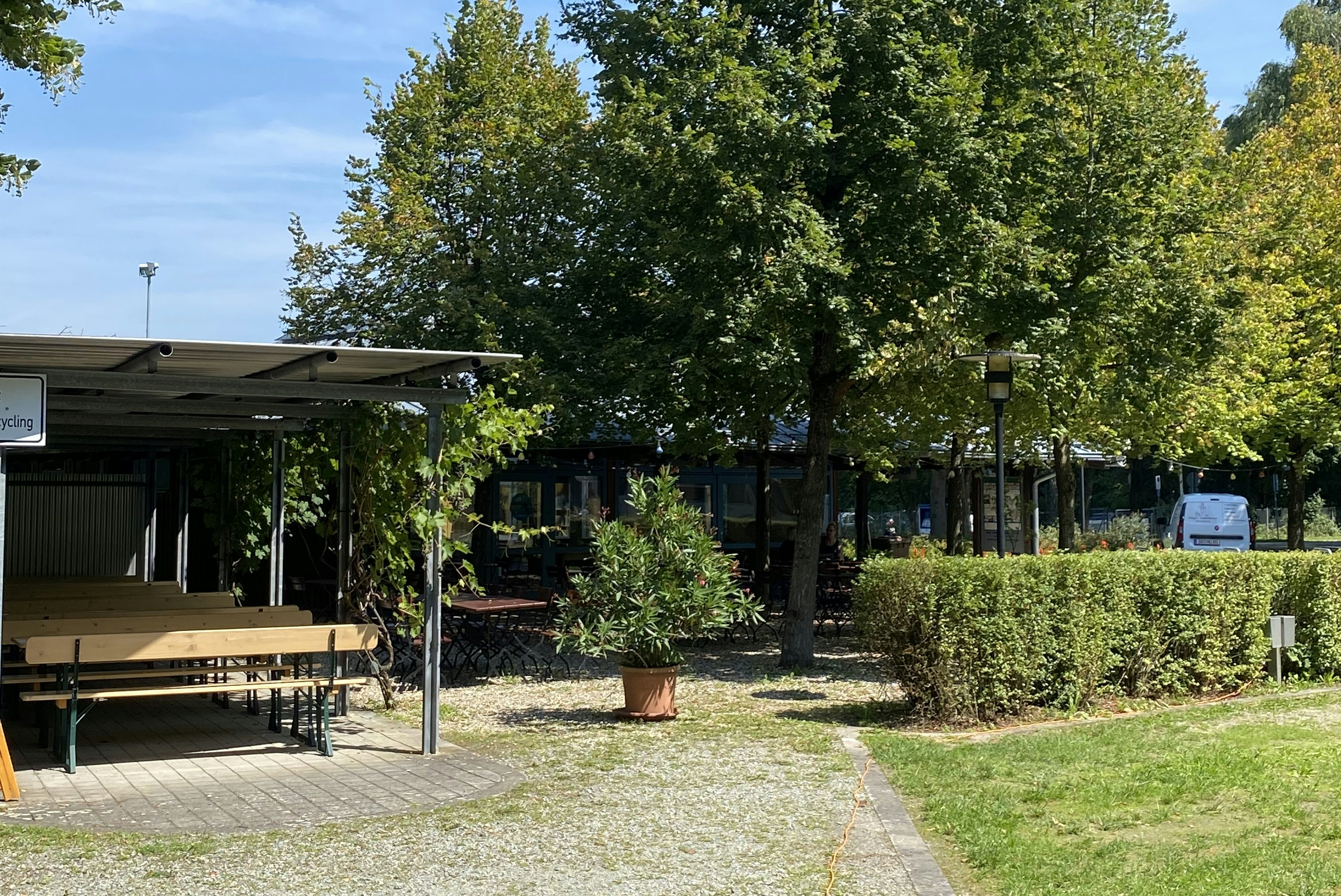 Campingplatz Straubing - Biergarten auf dem Campingplatz