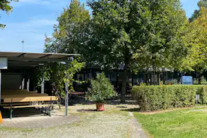 Campingplatz Straubing - Biergarten auf dem Campingplatz