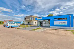 Campingplatz StroamCamp - Rezeptionsgebäude auf dem Campingplatz