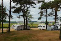 Campingplatz Thiessow  -  Stellplatz vom Campingplatz mit Blick auf die Ostsee